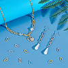 40Pcs 2 Colors Brass Linking Rings KK-PH0012-20-2
