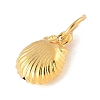 Fine Silver Sterling Silver Hollow Shell Shaped Charms with Jump Rings LS-STER-R013-02G-2