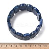 Natural Lapis Lazuli Beads Stretch Bracelets for Women Men BJEW-I323-02C-5