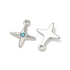 304 Stainless Steel Rhinestone Pendants STAS-L308-04A-P-2