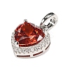 925 Sterling Silver Pave Cubic Zirconia Pendants STER-C015-01B-01-2