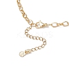 Alloy Enamel Whale Tail Starfish & Natural Shell Teardrop Pendant 304 Stainless Steel Cable Chain Necklaces for Women NJEW-JN05407-03-5
