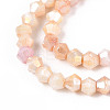 Ombre Effect Dyed Glass Beads Strands GLAA-T025-4mm-09A-3