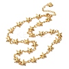 304 Stainless Steel Star Link Chain Necklaces for Women NJEW-G178-13G-4