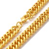 Iron Cuban Link Chain Necklaces for Women Men NJEW-A028-01A-G-2