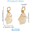 20Pcs Natural Citrine Pendants FIND-DC0001-72-2