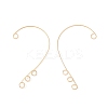 316 Stainless Steel Ear Cuff Findings Ion Plating(IP) X-STAS-H148-01G-2