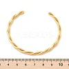 Ion Plating(IP) 304 Stainless Steel Twisted Rope Cuff Bangles BJEW-P296-01G-5