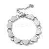 Non-Tarnish 304 Stainless Steel Link Chain Bracelets for Women BJEW-Q343-04B-P-1