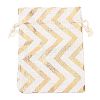 Christmas Theme Cotton Fabric Cloth Bag ABAG-H104-B05-2