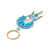 Woven Net/Web with Wing Pendant Keychain KEYC-JKC00481-04-3