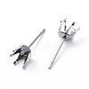 Tarnish Resistant 304 Stainless Steel Post Stud Earring Settings LS-STAS-E466-20P-2