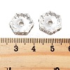 Rack Plating Brass Crystal Rhinestone Hexagon Spacer Beads KK-S379-13P-2