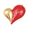 304 Stainless Steel Enamel Big Pendants STAS-K314-01B-G-1