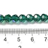 Electroplate Transparent Glass Beads Strands EGLA-A035-T6mm-L18-4