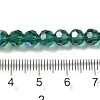 Electroplate Transparent Glass Beads Strands EGLA-A035-T6mm-L18-4