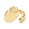 Rack Plating Brass Blank Teardrop Open Cuff Rings RJEW-E290-03G-2