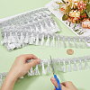 12M Filigree Polyester Lace Fringe Trim OCOR-WH0089-12B-3