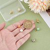 8Pcs 8 Styles Brass Enamel Pendants KK-BBC0023-88-3