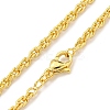 Brass Wheat Chain Necklaces for Women NJEW-G084-24G-2