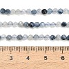 Natura Blue Rutilated Quartz Beads Strands GG-CBA3921-A05-3mm-4