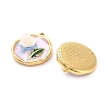 304 Stainless Steel Enamel Pendants STAS-B084-12G-01-2