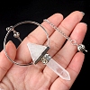 Natural Quartz Crystal Dowsing Pendulum Big Pendants PW-WG0EC10-01-1