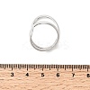 5Pcs 304 Stainless Steel Open Cuff Rings for Women RJEW-K313-07P-5