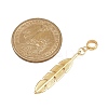 Brass European Dangle Charms PALLOY-JF04457-2