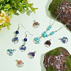4 Sets Natural & Synthetic Mixed Stone Chip Pendants FIND-AR0004-36-4