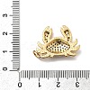 Brass Micro Pave Cubic Zirconia Pendants KK-H519-05B-G-3