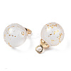 Transparent Spray Painted Glass Pendants GLAA-N035-020A-B01-3