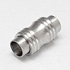 Tarnish Resistant Column 304 Stainless Steel Magnetic Clasps with Glue-in Ends LS-STAS-D070-09-1