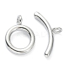 Non-Tarnish 304 Stainless Steel Toggle Clasps STAS-E194-09P-A-1