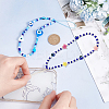 2Pcs 2 Style Evil Eye Glass Beaded Phone Lanyard AJEW-OC0004-10-3