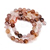 Natural Hematoid Quartz/Ferruginous Quartz Beads Strands G-U026-A09-8mm-3