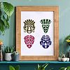 Plastic Reusable Drawing Painting Stencils Templates DIY-WH0172-239-5