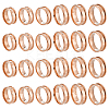 24Pcs 6 Styles 304 Stainless Steel Grooved Finger Ring Settings STAS-ME0003-12RG-1