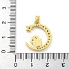 Brass Micro Pave Clear Cubic Zirconia Pendants FIND-Z044-03L-3