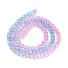 Transparent Painted Glass Beads Strands DGLA-A034-T3mm-A08-5