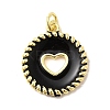 Brass Enamel Pendants KK-I378-21G-A-2