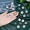 DIY Blank Dome 304 Stainless Steel Brooch Making Kit DIY-UN0056-15-4