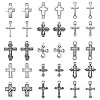 150Pcs 15 Styles Tibetan Style Alloy Pendants TIBEP-CJ0002-22-1