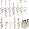 12Pcs Glass & Acrylic & Brass Mobile Straps HJEW-AR00008-1