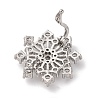 Brass Micro Pave Cubic Zirconia Pendant Bails KK-D378-21P-2