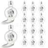 14Pcs Glass Empty Holy Water Bottles for Religious CON-DC0001-23B-1