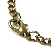 Alloy Glass Pendant Pocket Necklace WACH-S002-09AB-3