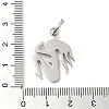 Non-Tarnish 304 Stainless Steel Pendants STAS-C086-03P-3