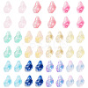 66Pcs 11 Colors Transparent Spray Paint Glass Beads GLAA-TA0003-18-2