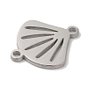 Tarnish Resistant 304 Stainless Steel Connector Charms STAS-U010-03P-2